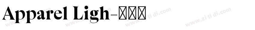 Apparel Ligh字体转换